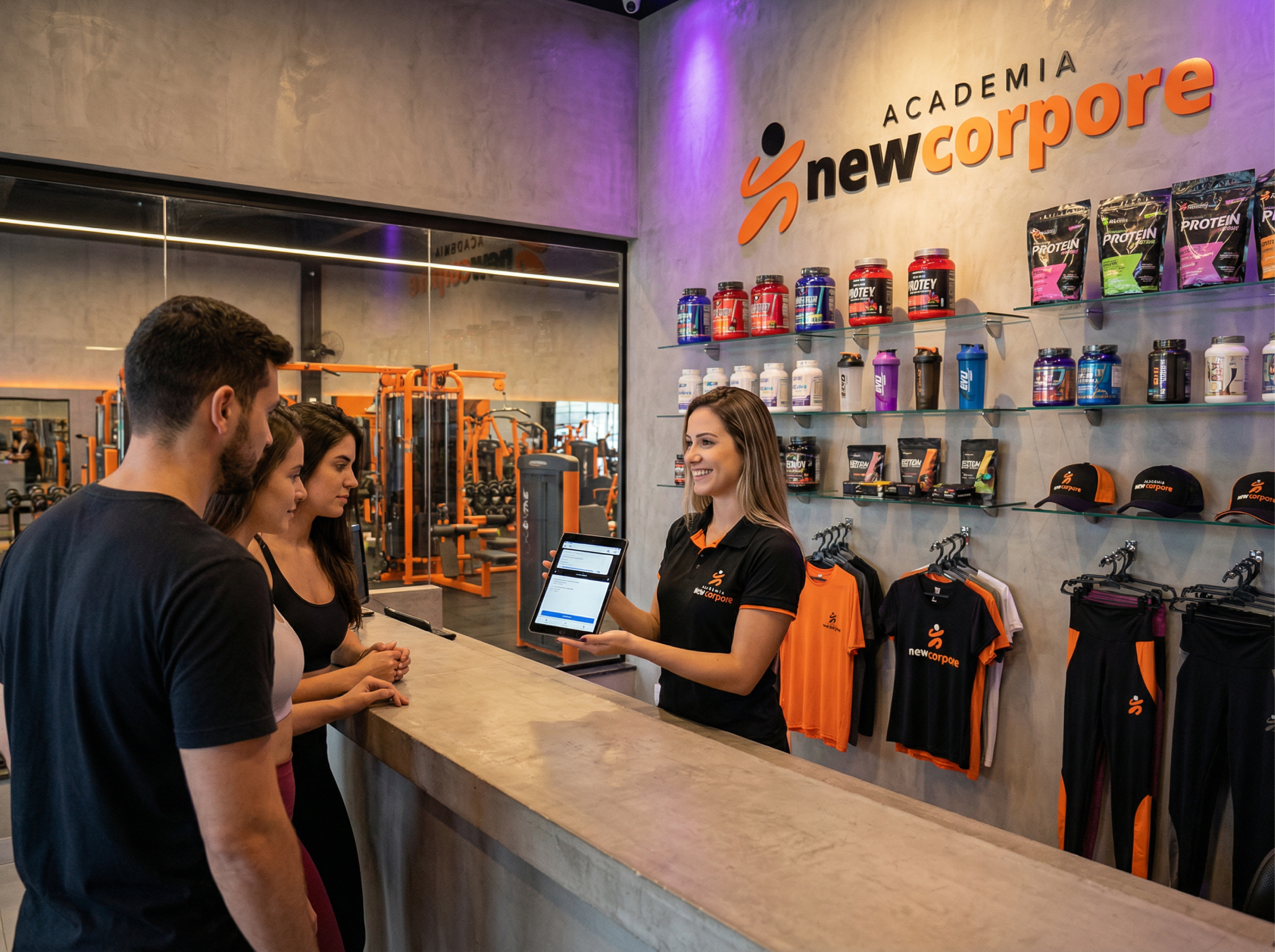 Ambiente da Academia New Corpore